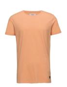 Mouliné O-Neck Tee S/Smouliné O-Neck Tee S/S Orange Lindbergh