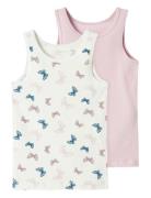 Nmftank Top 2P Jet Stream Butterfly Noos Pink Name It