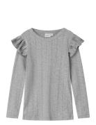Nmfjulia Ls Slim Top Noos Grey Name It