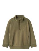 Nmmilondon Rio Ls Half Zip Sweat Lil Khaki Lil'Atelier