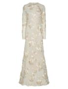 Yasfloree Ls Train Dress S. - Celeb Cream YAS
