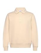 Brushed Regular-Fit Polo Sweatshirt Yellow Mango