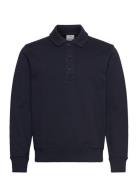 Brushed Polo Sweatshirt Regular Fit Navy Mango