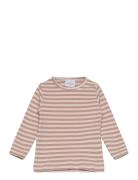 Tnstfro Uni L_S Rib Tee Pink The New