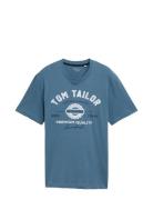 Logo Tee Blue Tom Tailor