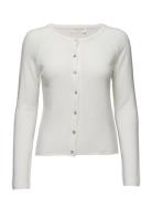 Rwlaica Ls O-Neck Raglan Cardigan White Rosemunde