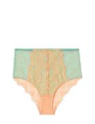 Lace Mesh Highwaist Briefs Blue Understatement Underwear