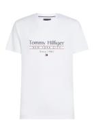 Hilfiger Center Stack Tee White Tommy Hilfiger