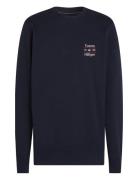 Hilfiger Stack Sweatshirt Navy Tommy Hilfiger