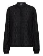 Long Sleeve Button Blouse Black Bubbleroom