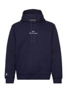 Logo Double-Knit Hoodie Navy Polo Ralph Lauren