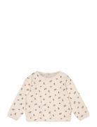 Cotton-Blend Printed Sweatshirt Beige Mango