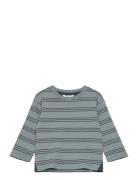 Triple-Striped T-Shirt Blue Mango