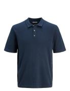 Jjeemil Knit Relaxed Polo Ss Sn Navy Jack & J S