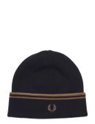 Twin Tipped Merino Wool Beanie Black Fred Perry