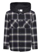 Shirt Checked With Hood Black Lindex