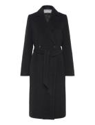 Soft Wool Belted Coat Black Filippa K