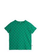 Polka Dot Ss Tee Green Mini Rodini