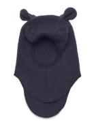 Balaclava Ears Wool Fleece Navy Huttelihut