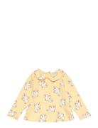 Baby Freedom Bird All Over Collar T-Shirt Yellow Bobo Choses