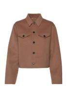 Short Wool Cashmere Jacket Brown Filippa K