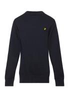 Cotton Crew Neck Jumper Navy Lyle & Scott