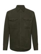 Flat Wool Overshirt Green J. Lindeberg