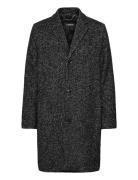 August Wool Coat Black J. Lindeberg