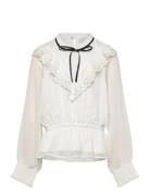 Blouse White With Bow White Lindex