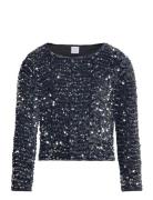 Top Velvet And Sequins Grey Lindex