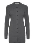 Rib Knit Cardigan Grey REMAIN Birger Christensen