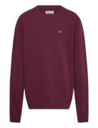 Shield Lambswool C-Neck Burgundy GANT