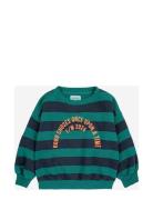 Bobo Circle Stripes Sweatshirt Green Bobo Choses