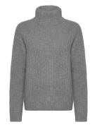 Mmthyra Highneck Knit Grey MOS MOSH