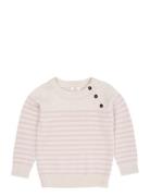 Merino Classic Striped Pullover Beige Copenhagen Colors