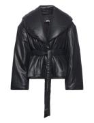 Belted Puffer Jacket Black ROTATE Birger Christensen