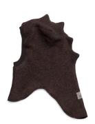 Balaclava Triangles Wool Brown Huttelihut