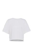 Tally Jrsy Sslv Crewnk Tee White French Connection