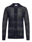 Crochet Cardigan Black Lindbergh