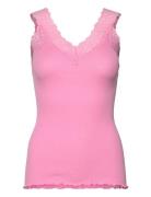 Rwbernadine Organic Cotton Sl Lace Pink Rosemunde