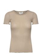 Rwbelize Ss O-Neck T-Shirt Khaki Rosemunde