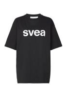 Smaustin Boxy Logo Ss T-Shirt Black Svea