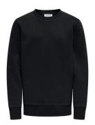 Osjceres Crew Neck Swt Noos Black ONLY & SONS