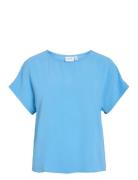 Vijosa S/S Top - Noos Blue Vila