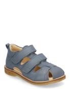 Sandals - Flat - Closed Toe Blue ANGULUS