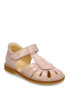 Sandals - Flat - Closed Toe - Pink ANGULUS