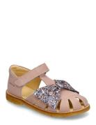 Sandals - Flat - Closed Toe - Pink ANGULUS