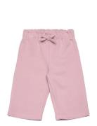 Cotton Pants With Adjustable Drawstring Pink Mango