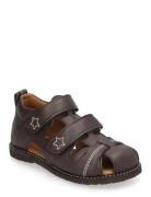 Sandals - Flat - Closed Toe Brown ANGULUS