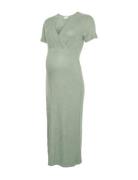 Mltrinity Tess Ss Jrs Midi Dress 2F Noos Green Mamalicious